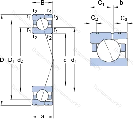 Подшипник 7030 ACD/HCP 4AL в Сочи