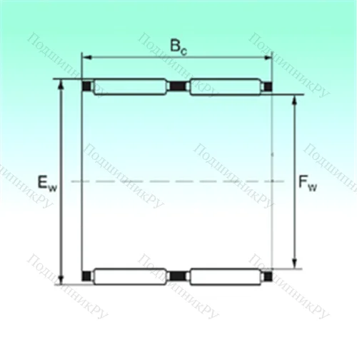 Подшипник игольчатый радиальный K 75x83x40 - ZW от производителя  NBS