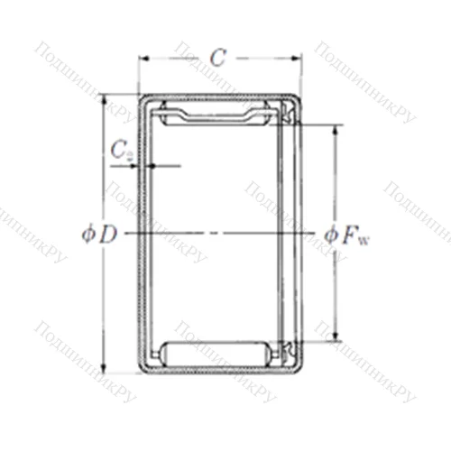 Подшипник игольчатый радиальный MFJLT-2223