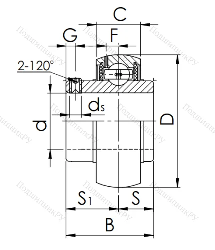 Подшипник UC 205 (480205) в Сочи