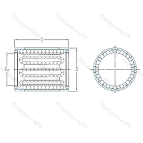Подшипник шариковый линейный LBBR 5 от производителя  SKF