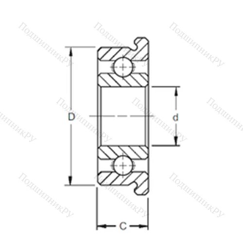 Подшипник шариковый радиальный F 685