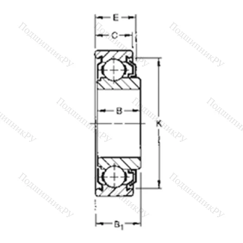 Подшипник шариковый радиальный 202KLD 3 от производителя  TIMKEN Подшипник шариковый радиальный 202KLD 3 от производителя  TIMKEN