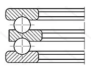 Подшипник  38214 (52214) 
