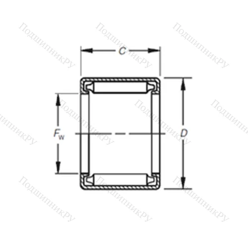 Подшипник игольчатый радиальный BH-810 от производителя  TIMKEN
