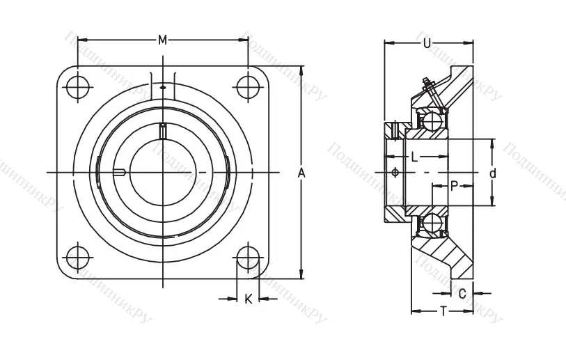 Подшипниковый узел  PCJ 30-XL-N в Сочи