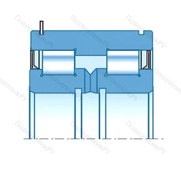 Двухрядный роликовый подшипник SL 04 5011 LLNR от производителя  NTN
