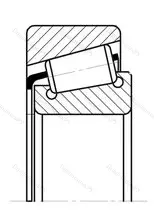 Модификация подшипника 8-7203 размер 17x40x13,25