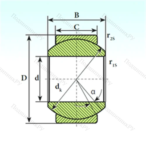 Подшипник скольжения сферический GE 25 SP
