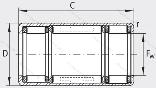 Подшипник обгонной муфты обгонная муфта HFL 2026-L 564 в Сочи