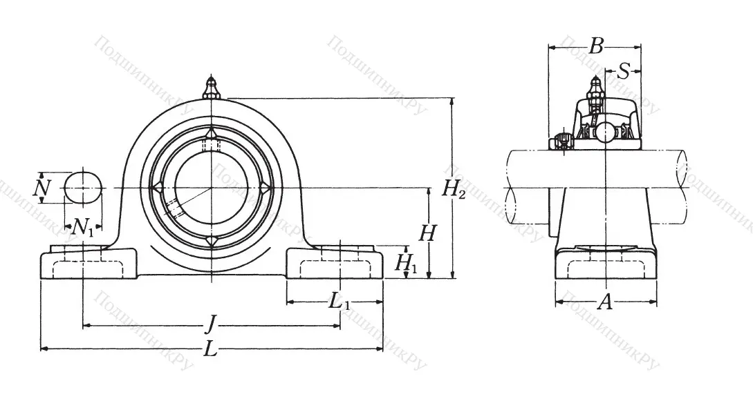 Подшипниковый узел UCP 203 D 1 (NSK) в Сочи