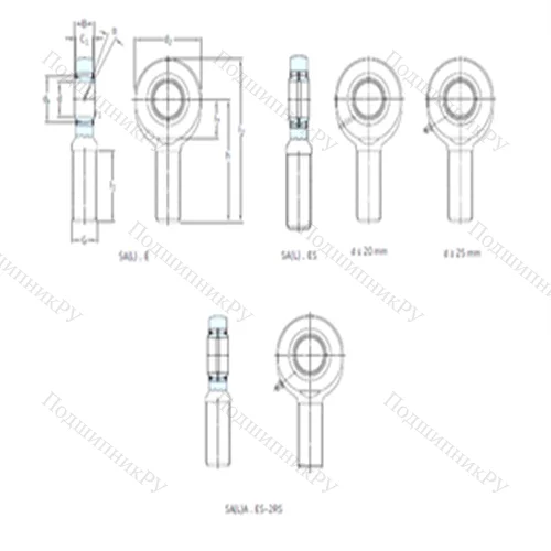 Подшипник скольжения сферический SA 8E