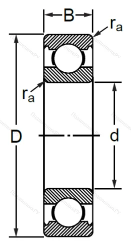 Шариковый однорядный подшипник 76-1000812 (6812 C 3) в Сочи