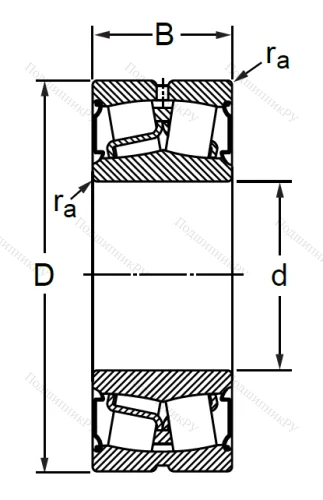 Сферический роликовый подшипник BS 2-2216-2CS (BS 2-2216-2CS) в Сочи