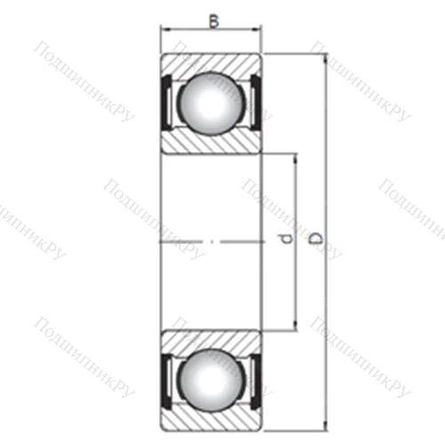Подшипник шариковый радиальный 61801 ZZ от производителя  CX