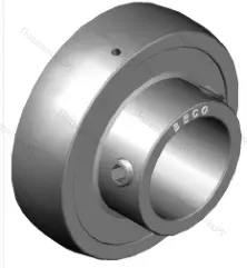 Высокотемпературный корпусной подшипник UC 207 BHTS ZZ C 4 200° BECO в Сочи