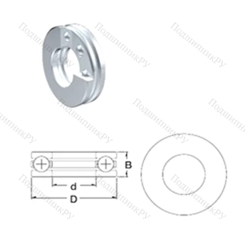 Подшипник шариковый упорный S 51200 от производителя  ZEN