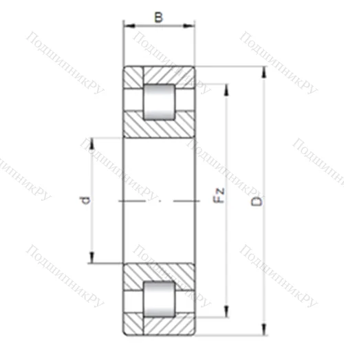 Подшипник роликовый радиальный NP 2226
