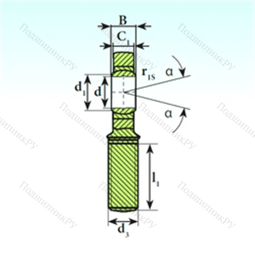Подшипник скольжения сферический SA 30 C 2RS