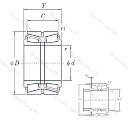 Подшипник роликовый радиально-упорный 46T 30320JR/87 от производителя  KOYO