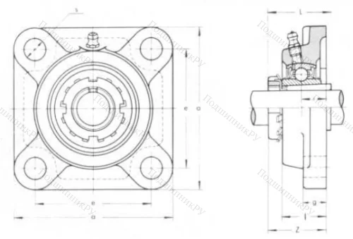 Подшипниковый узел UKF 211 в Сочи