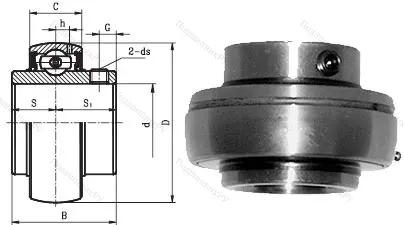 Корпусный подшипник UC 210
