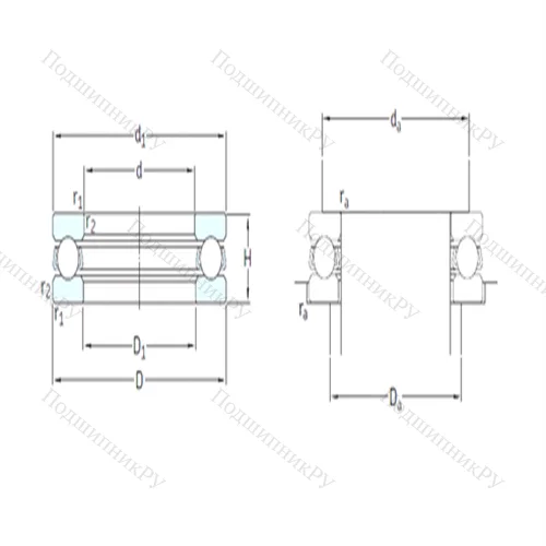 Подшипник шариковый упорный BA 7 от производителя  SKF Подшипник шариковый упорный BA 7 от производителя  SKF