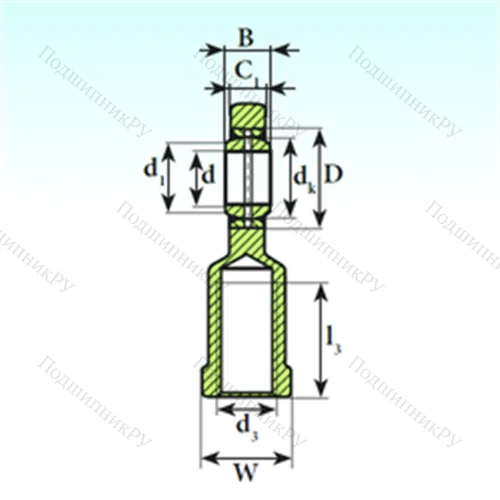 Подшипник скольжения сферический SI 25 ES 2RS