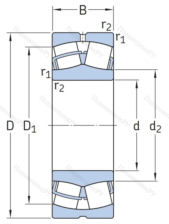 Сферический роликовый подшипник 22324 CC/C 3W 33 от производителя  SKF