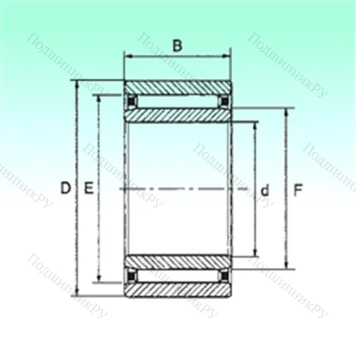 Подшипник игольчатый радиальный NAO 35x55x20