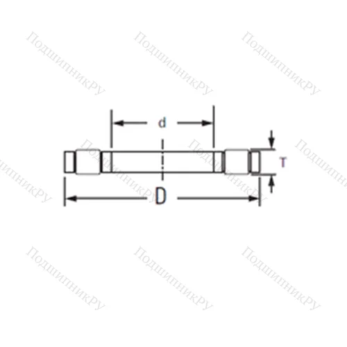 Подшипник роликовый упорный K.81211LPB