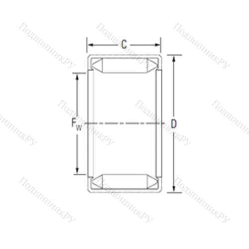 Подшипник игольчатый радиальный B 3220 от производителя  KOYO