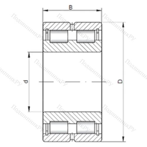 Подшипник роликовый радиальный NNCL 4852 V от производителя  CX