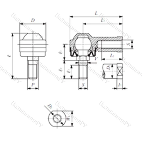 Подшипник скольжения сферический LHSA 5