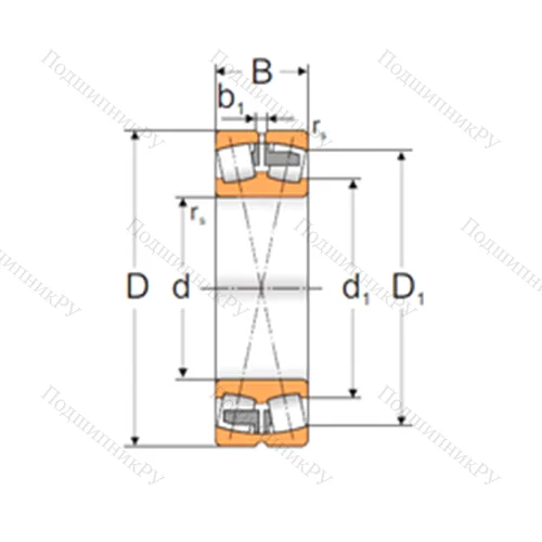 Подшипник роликовый радиальный самоцентрирующийся 22338 MAW 33