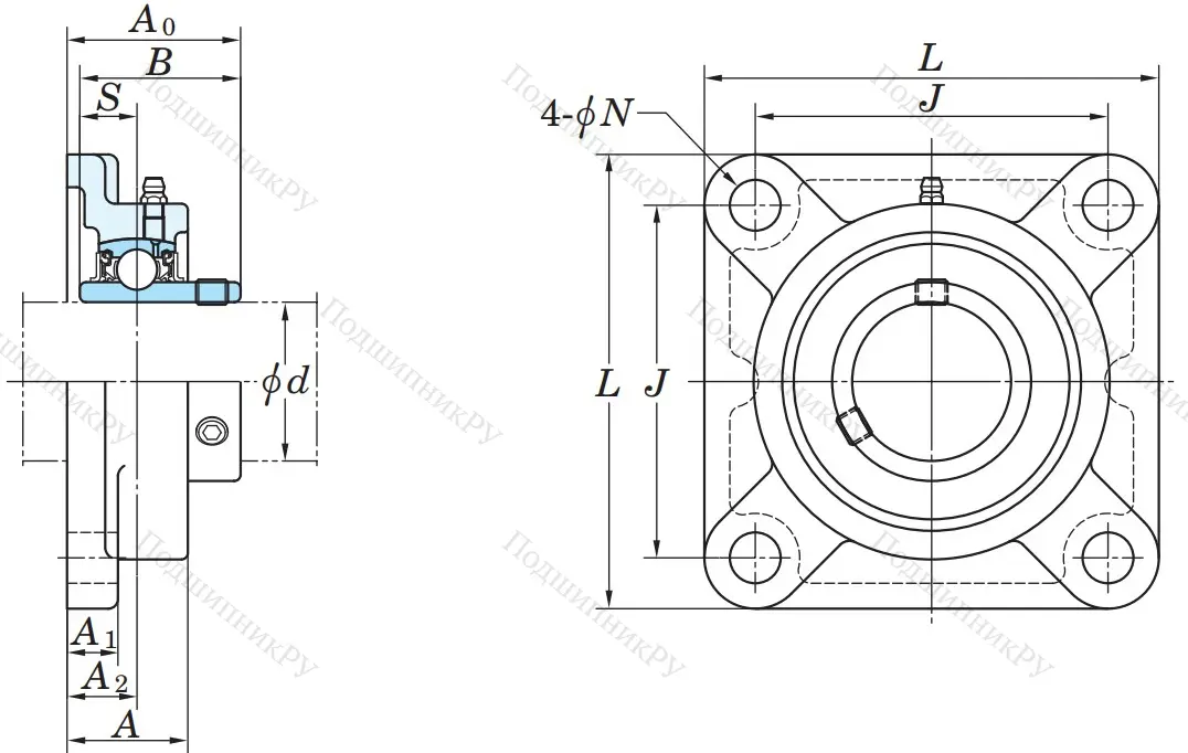 Подшипниковый узел UCF 210 J в Сочи