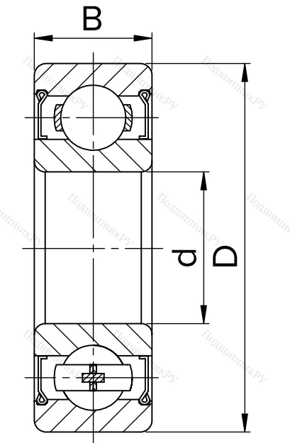 Миниатюрный шариковый подшипник 80024 T (624 ZZT) в Сочи