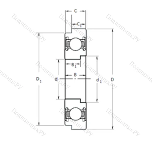 Подшипник шариковый радиальный F-237696