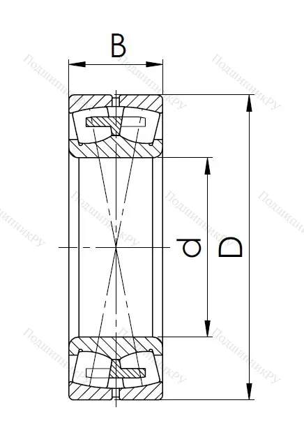 Сферический роликовый подшипник 3003132 H (23032 MW 33) в Сочи