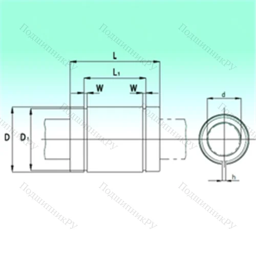 Подшипник шариковый линейный KBS 2558-PP