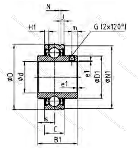 Корпусный подшипник CUC 208 в Сочи