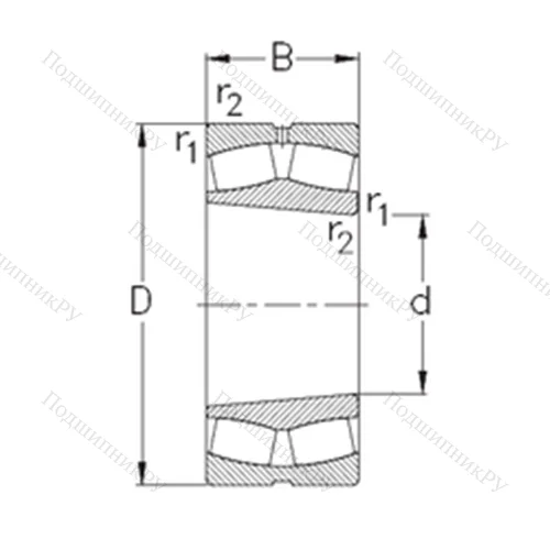 Подшипник роликовый радиальный самоцентрирующийся 239/500-K-MB-W 33