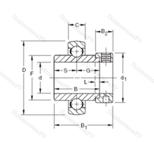 Подшипник шариковый радиальный SM 1208KB от производителя  TIMKEN