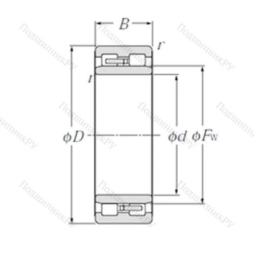 Подшипник роликовый радиальный NNU 4920/W 33