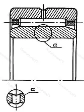 Подшипник  4244111 размер 55x90x35 от производителя  ГПЗ-6 Подшипник  4244111 размер 55x90x35 от производителя  ГПЗ-6