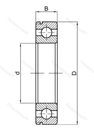 Шариковый однорядный подшипник 50208 (6208 N) в Сочи