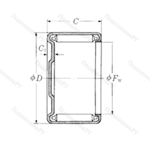 Подшипник игольчатый радиальный MJ-971