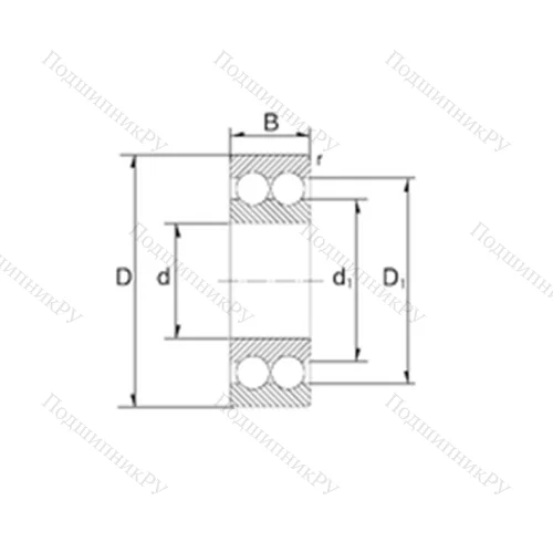 Подшипник шариковый радиально-упорный 3202