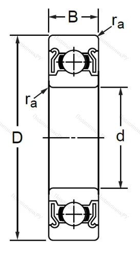 Однорядный шариковый подшипник SS 6915 ZZ (1000915 ZZ Ю ГОСТ) в Сочи