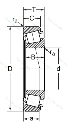 Конический роликовый подшипник 7311 (30311) в Сочи